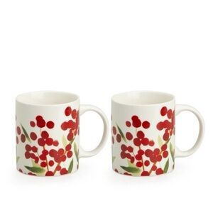 Red Berry Mug 12 oz -  NEW - Set Of 2